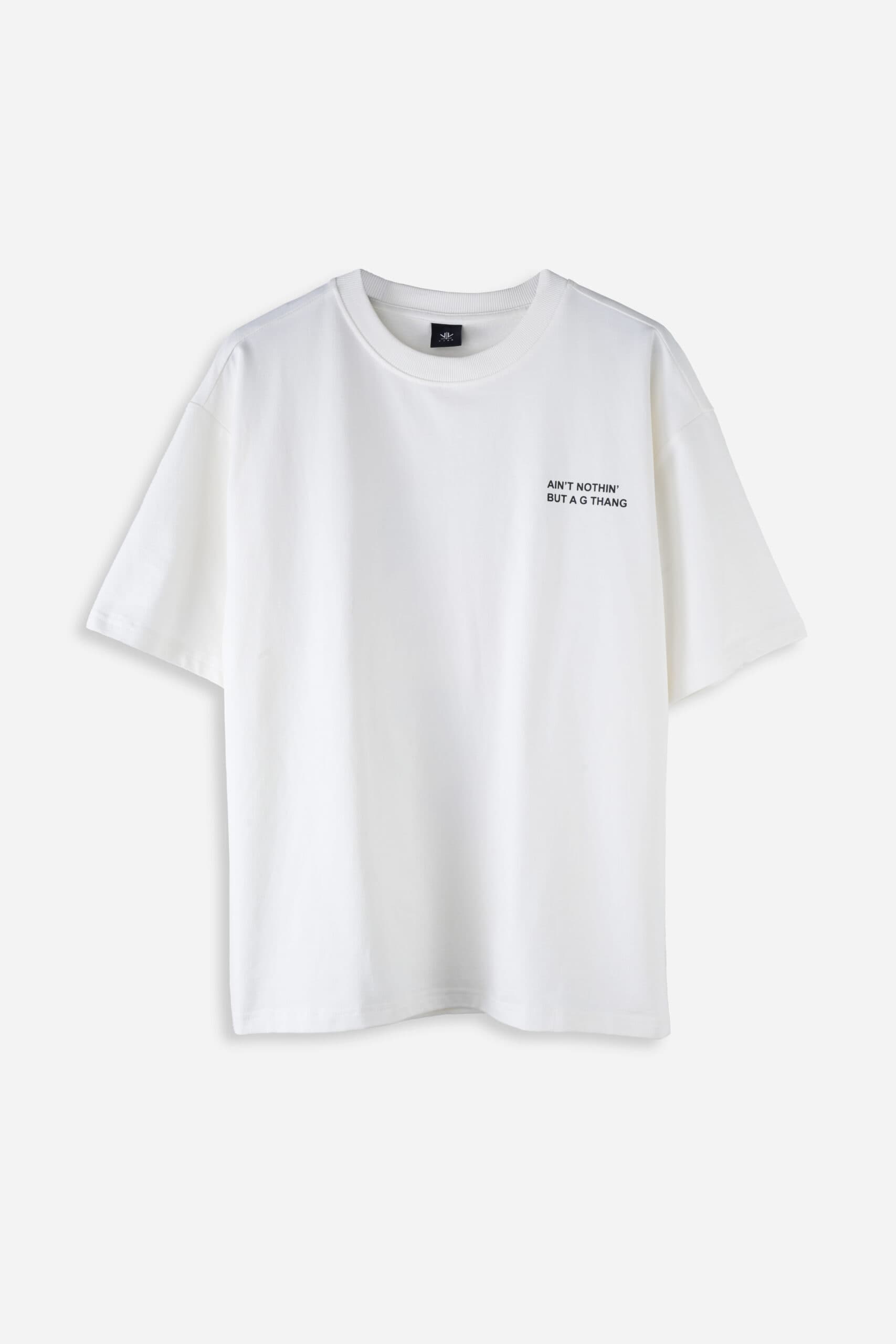 White Logo Tee